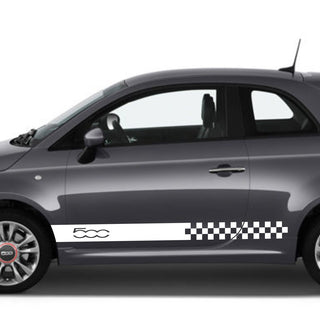 Set Fiat 500 Universal Car Side Skirt Stickers Decal