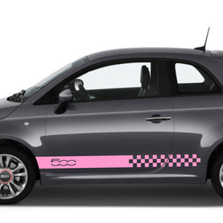 Set Fiat 500 Universal Car Side Skirt Stickers Decal