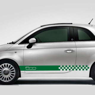 Set Fiat 500 Universal Car Side Skirt Stickers Decal
