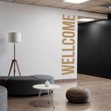 Wellcome Wall Decal Removable Wall Sticker Quote Wall Decal Wellcome Door Decal Welcome Decal Welcome Vinyl Sticker Welcome Sign