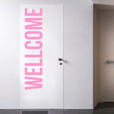 Wellcome Wall Decal Removable Wall Sticker Quote Wall Decal Wellcome Door Decal Welcome Decal Welcome Vinyl Sticker Welcome Sign