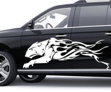 2 Pcs Set both sides Tribal Lion for Car Trucks 4x4 Sport sticker decals