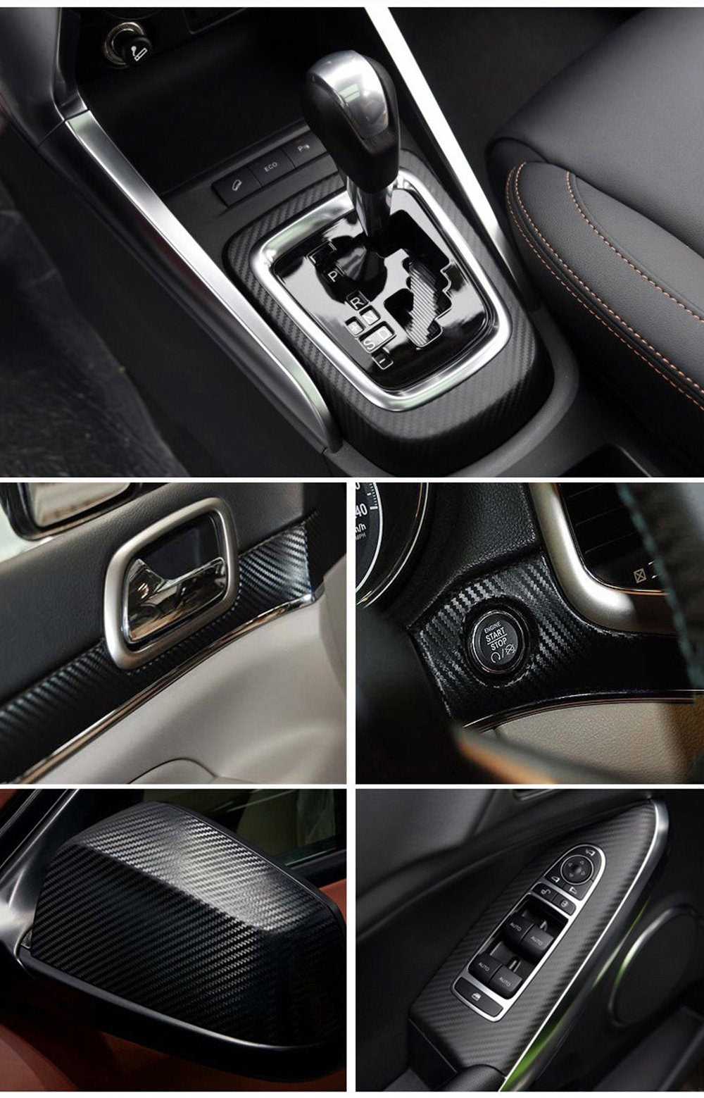 1 Pc 3D Carbon Fiber Vinyl Wrap Sheet Roll Protective Car Stickers