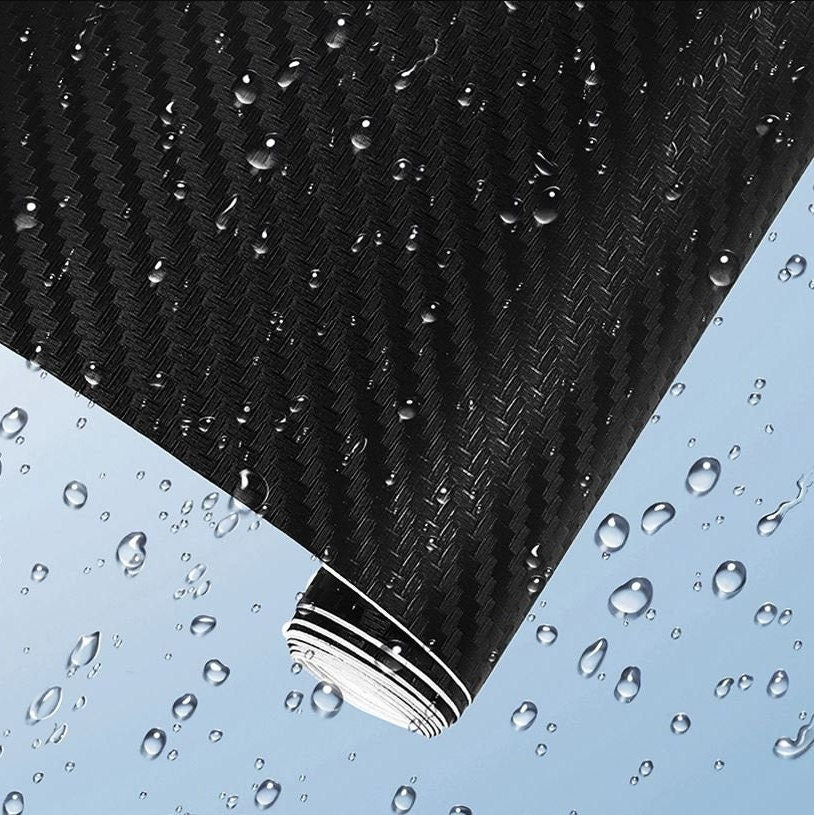 1 Pc 3D Carbon Fiber Vinyl Wrap Sheet Roll Protective Car Stickers