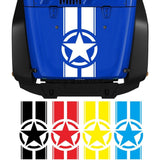 Doordash Military hood sticker star army stripes decal vinyl car truck