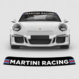 Windshield Martini Racing Car Sunstripe Decals. Mirror vinyl stikers stripes decal graphics for car and truck