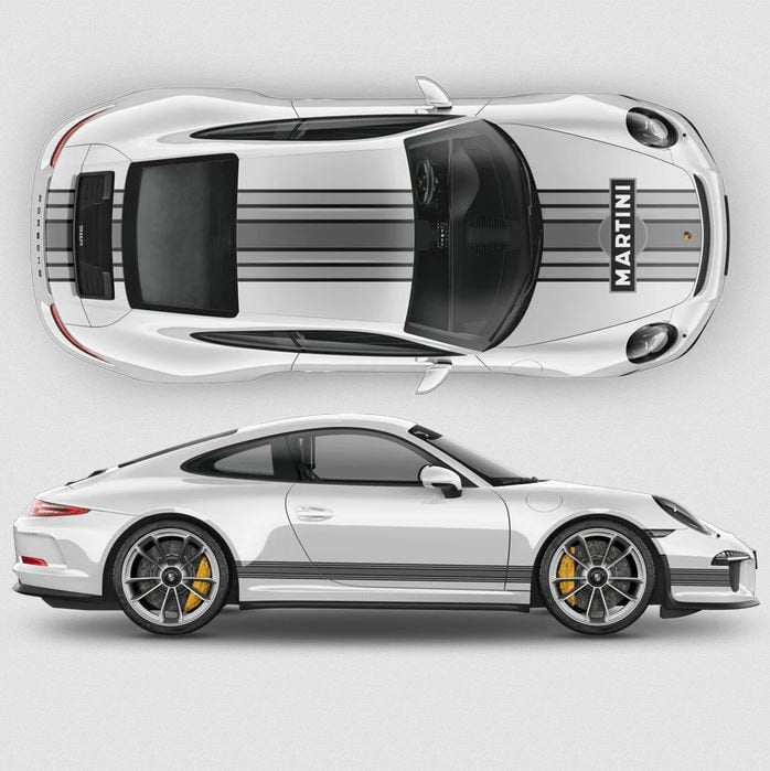 Martini Racing Stripes Set for Carrera Vinyl Graphics