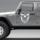 Kit 2 Pcs Car Skull 3D Car Sticker Vinyl Funny Stickers and Decals Auto Motorcycle Car Styling Decoration 4x4 Off Road