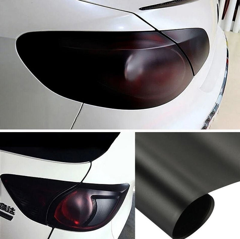 Dark Black Tinting Film Fog Tail Lights Headlights | Matt Smoke Tint Car Van Wrap For tail lights headlights auto Side Stickers