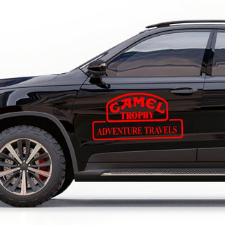 Kit 2 Pcs Camel Trophy Adventure Graphics Cut Vinyl Stickers