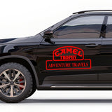 Kit 2 Pcs Camel Trophy Adventure Stickers | Travels Camel trophy 4x4 Monocolor Decals For Bike, Car, Truck SUV Trailer both Side Body