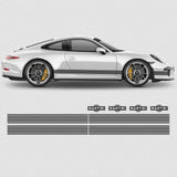 Martini Racing Stripes Set for Carrera | monochrome version decals - Vinyl self adhesive graphic car sticker decals